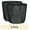 Black, variant on (2 pack) Better Homes & Gardens Hudson Brown Resin Planter, 15.7in x 15.7in x 13.8in