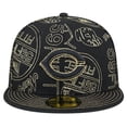 thumbnail image 2 of Men's New Era Black Cincinnati Reds 59FIFTY Day Allover Fitted Hat, 2 of 6