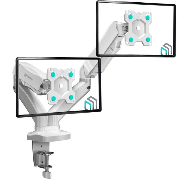 Maclean MC-967 Supporto Per Monitor, Doppio, Verticale Per Monitor OLED Qled Lcd E Led Led Da 13 27 Vesa 75x75 E 100x100 Max 9 Kg 84367114