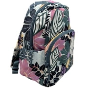 Vera Bradley Women's Small Backpack Palm Floral Purple Lining Water-resistant