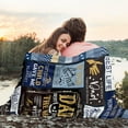 thumbnail image 3 of DAJU Fathers Day Blanket Gifts for Dad Dad Gifts Blankets Dad Birthday Gift Birthday Gifts for Dad Dad Gifts from Daughter/Son Best Dad Ever Gifts Dad Gifts for Fathers Day(60*80inch), 3 of 7