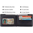 thumbnail image 5 of Genuine Leather RFID Blocking Wallets Mens Wallet Bifold Classic_Special Gift, 5 of 5
