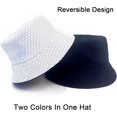 thumbnail image 2 of Bucket Hat for Women Men Cotton Summer Sun Beach Fishing Cap, 2 of 5