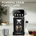 thumbnail image 5 of Plum Chef Espresso Machine with Steam Milk Frother Semi Automatic 20 Bar Compact Coffee Maker with LED Display for home Cafetera Espresso, Latte, Cappuccino, Americano, Macchiato, 5 of 8