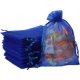 thumbnail image 1 of 100 bolsas de organza regalo con cordón 5 x 7 pulgadas, color azul real para joyas, bolsa malla transparente baby shower, Navidad, regalos fiesta, primer cumpleaños, boda, despedida Azul Real 5x7 inch, 1 of 7