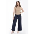 thumbnail image 1 of Jeans culotte con bolsillos frontales Juvenil, 6859 (Mezclilla tono oscuro) azul oscuro 1, 1 of 3