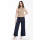 thumbnail image 1 of Jeans culotte con bolsillos frontales Juvenil, 6859 (Mezclilla tono oscuro) azul oscuro 1, 1 of 3