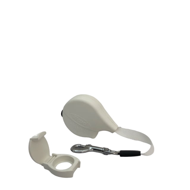 Correa retráctil para perro de hasta 20 kg Flexi Click 2 con cinta de 0.8 metros color blanco