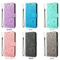 thumbnail image 2 of Compatible for iphoneX/XS Wallet Case,Embossed Mandala Floral Leather Folio Flip Wristlet Shockproof Protective ID Credit Card Slots Holder Cover for iPhone Mint Green, 2 of 9