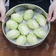 thumbnail image 2 of Stainless Steel Steamer Basket Thicken Food Steamer Basket for Steaming Sum Dumplings Buns Vegetables Meat Fish Rice, 2 of 4