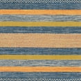 thumbnail image 6 of SAFAVIEH Montauk Maisy Striped Soft Braided Cotton Runner Rug, Blue/Orange, 2'6" x 6', 6 of 7