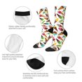 thumbnail image 3 of Cauagu Ice Cream Popsicles Print Crew Socks for Women and Men,Adult Athletic Running Socks 1-Pair Sports Socks Work Gear Socks with Moisture Wicking, 3 of 6