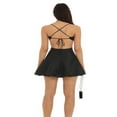 thumbnail image 5 of Femmes Strappy Dos Mini Robe Sans Manches Spaghetti Robe Fluide, 5 of 5