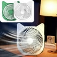 thumbnail image 4 of SATRINO USB Fan, Strong Wind Ultra Quiet Small Desk Fan 3 Speeds Adjustable USB-C Corded Powered Personal Fan for Home Office Desktop White, 4 of 8