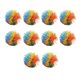 thumbnail image 1 of Toudaret - 10 bolas de silicona con forma de mono para aliviar la ansiedad, coloridas, sensoriales, portátiles, para viajes, con pompones, para fiestas, 1 of 8