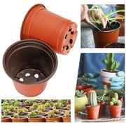 Nursery Pots Plant Pot, 3.9 inches Plastic Seed Starting Flowerpots, 100-Pcs