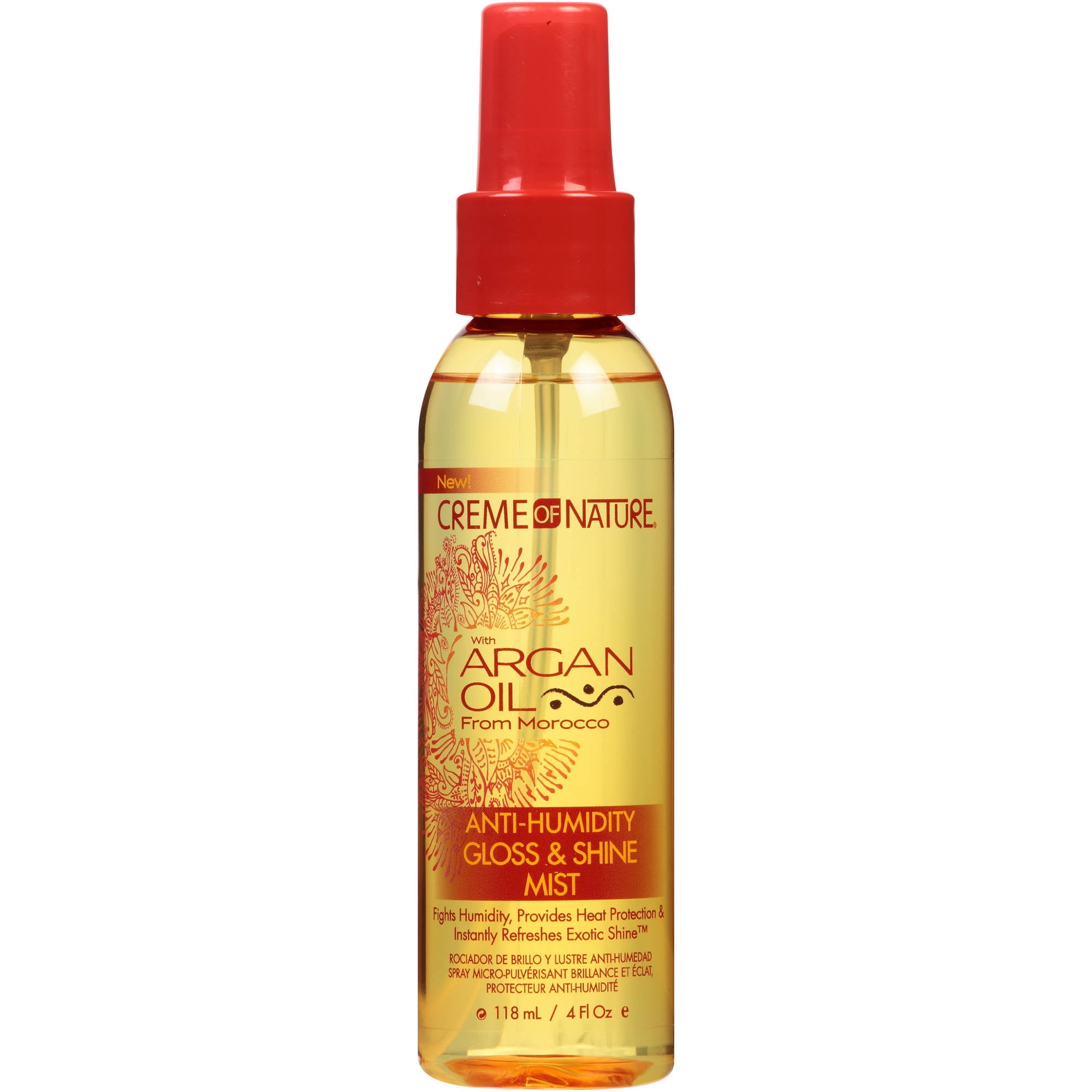 Creme of Nature Argan Oil from Morocco Anti-Humidity Gloss & Shine Mist Hair Oil, 4 fl oz - Walmart.com