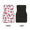 thumbnail image 2 of Yiaed Watermelon Print Carpet Floor Mats for Cars, Auto Accessories Front & Rear Car Floor Mats Car Floor Foot Mat Sets of 4 Pieces, 2 of 7