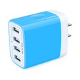 thumbnail image 1 of Cargador de pared USB AILKIN de 4,8 A/5 V, 4 puertos para iPhone Samsung, paquete de 2, 1 of 6
