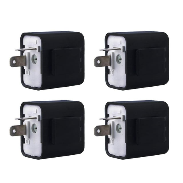 Indicador de señal de de intermitente LED de 4 piezas 12v motocicleta de 2 pines Cola Intermitente de frecuencia ajustable