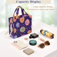 thumbnail image 5 of FORMRS Womens Corduroy Tote Bag Crossbody Shoulder Handbag with Pocket, Candy Cosmic Swirls, 5 of 7