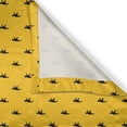 thumbnail image 4 of Ambesonne Dino Window Valance, Monochrome Ceratopsia Predator, 54" X 18", Grey Yellow, 4 of 5