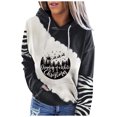 thumbnail image 2 of Chandail en Molleton Oversize de Noël pour Femmes, Imprimé Mode, Col Rond, Manches à Capuche, Cadeau de Noël en Solde, 2 of 7