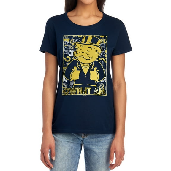 Monopoly Own Women's T Shirt, Navy, Small