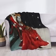 thumbnail image 3 of Goofa The Nightmare Before Christmas Pattern Fleece Throw Blanket for Couch, Soft Checkered Flannel Blanket for Sofa, Warm Cozy Decorative Blanket Fall Decor Gift-40"x30", 3 of 6