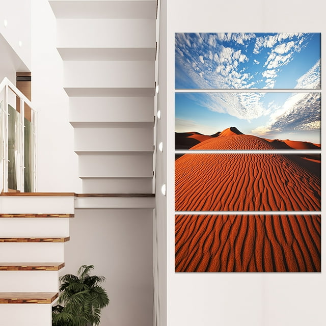 Sahara Dunes under Bright Sky - Oversized Landscape Canvas Art
