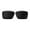 Black - Polarized, variant on Walleva Ice Blue Coated Polarized Replacement Lenses for Costa Del Mar Rincon Sunglasses