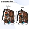 thumbnail image 3 of Lsque Chucky Pattern Canvas Daypack, Durable Backpack, High-quality Versatile Backpack,Vintage Compact Backpack-Medium, 3 of 6