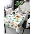 thumbnail image 2 of Colorful Leaf Rectangle Tablecloth, Spring Vintage Botanical Summer Waterproof & StainResistant Tablecloth, Washable Oil-proof Table Cover for Dining/Party/Wedding/Camping/Buffet 54x108 In, 2 of 9