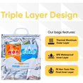 thumbnail image 5 of Superio Hot and Cold Insulated Bags for Food Delivery, Grocery Shopping Bags, Food Storage for Hot and Frozen Food for Travel, Disposable Cooler Bag, Reinforced Thermal Lunch Bag (5, 16"x19.25"), 5 of 5