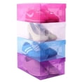 thumbnail image 4 of SPRING PARK Shoes Storage Box Stackable Plastic Organizer Bin Clear Drawer Container, 4 of 7