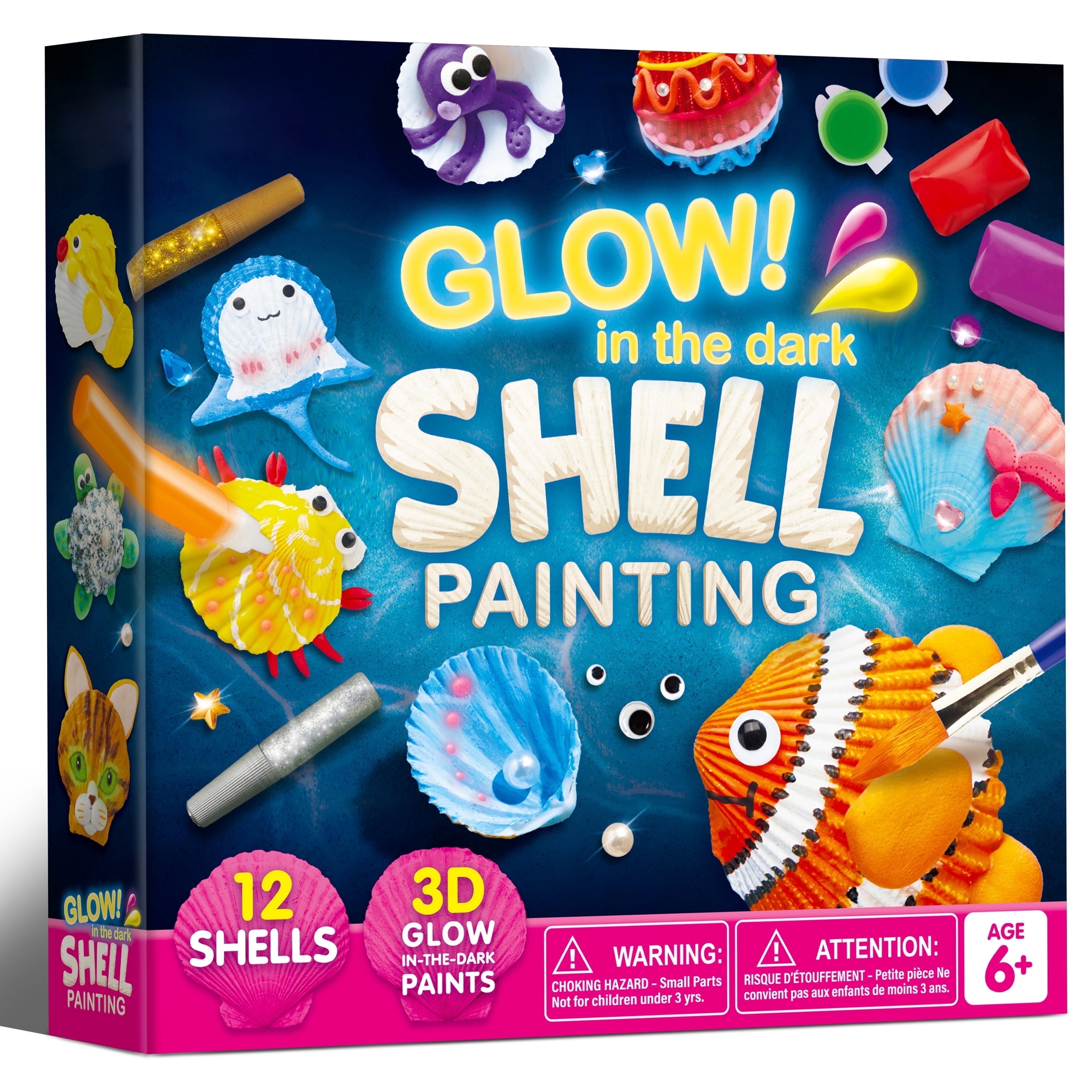Joyfy Sea Shell Painting Kit with Glow-in-Dark Paint photo 1