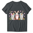 thumbnail image 1 of Blusas de Manga Corta para las Mujeres Divertida Impresión Cuello Redondo Camiseta Vintage, Blusas de Primavera para las Mujeres, 1 of 4
