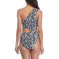 thumbnail image 2 of Women One Piece Swimsuits Cut Out One Shoulder Bathing Suits Padded Monokini Swimwear, 2 of 7