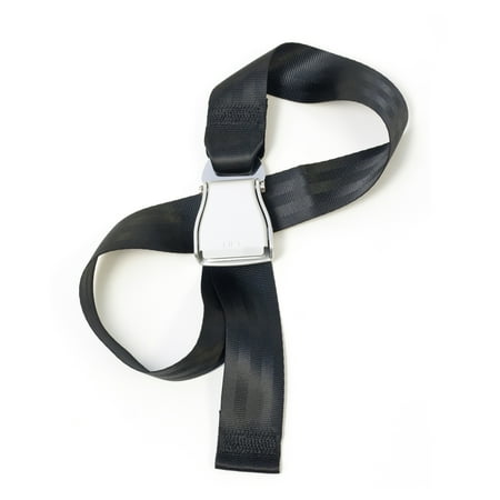 Airplane Seatbelts Flybuckle Airplane Fashion Belt #1 Favorite Unique Seat Belt Buckle Design - Coal Black. X-Small Size. ()