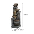 thumbnail image 5 of Outdoor Floor Water Fountain 5-Tier Cascading Waterfall for Garden, 5 of 5