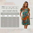 thumbnail image 2 of SHIBEVER Womens Dresses Summer Midi Short Sleeve Dresses for Women Floral Bohemian Maxi Casual V Neck Beach Dresses Flower Maxi Comfort Soft Dresses L, 2 of 9