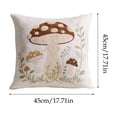 thumbnail image 3 of Easter Rabbits Mushrooms Embroidered Cushion Cover Living Room Bed Sofa Cushion Cover, 3 of 6