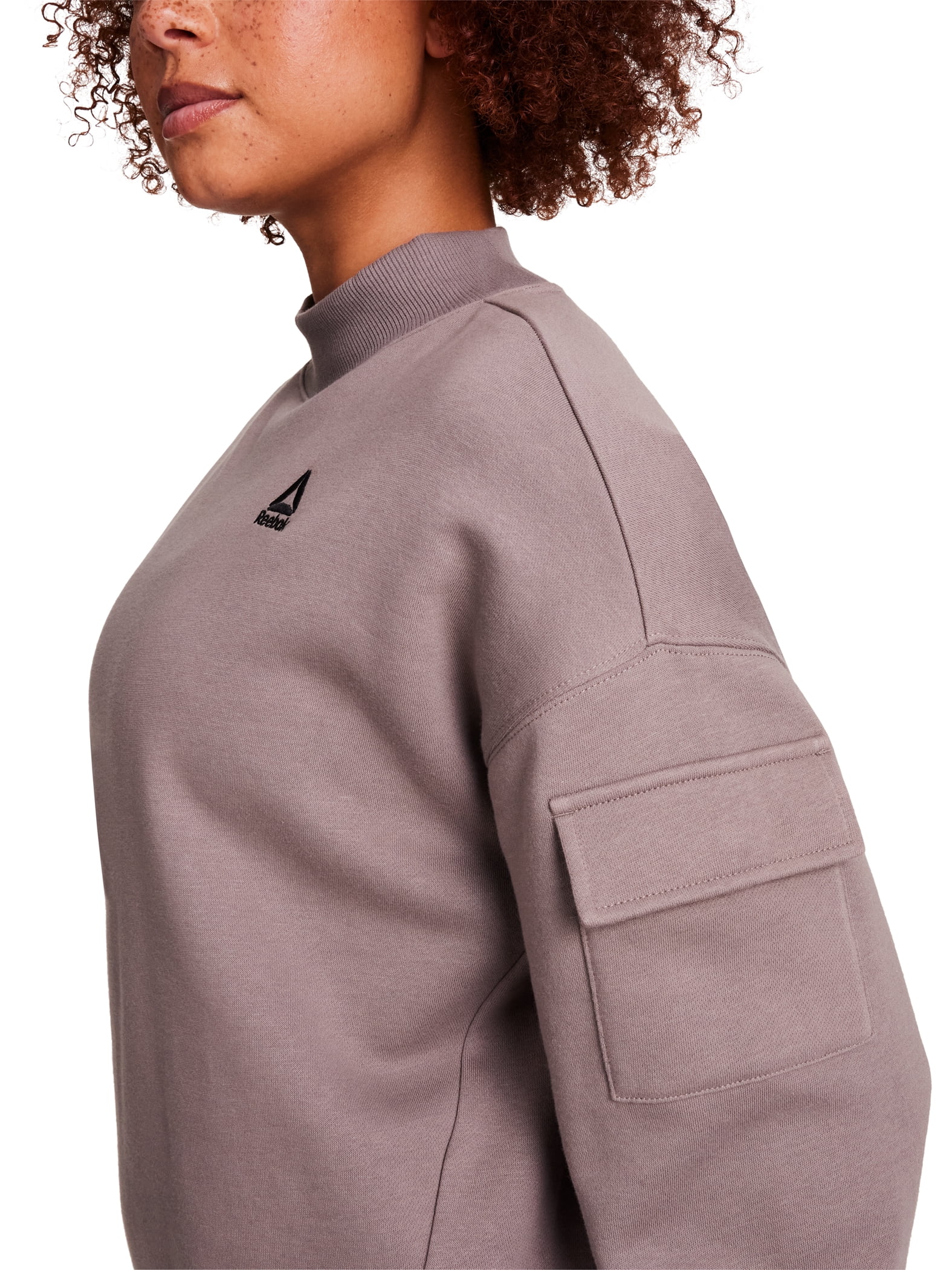 Reebok Women's & Women's Plus Transition Mock Neck Sweatshirt, Sizes XS-4X