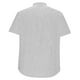 thumbnail image 4 of Blusa y camisa de manga corta con cuello alto para hombre, de verano, de lino, semiabierta, con botones, informal, holgada, a rayas, 4 of 5