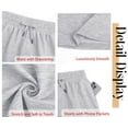 thumbnail image 6 of Fantaslook Womens Shorts High Waisted Athletic Shorts Casual Sweat Shorts Elastic Drawsting Running Shorts With Pockets, 6 of 9
