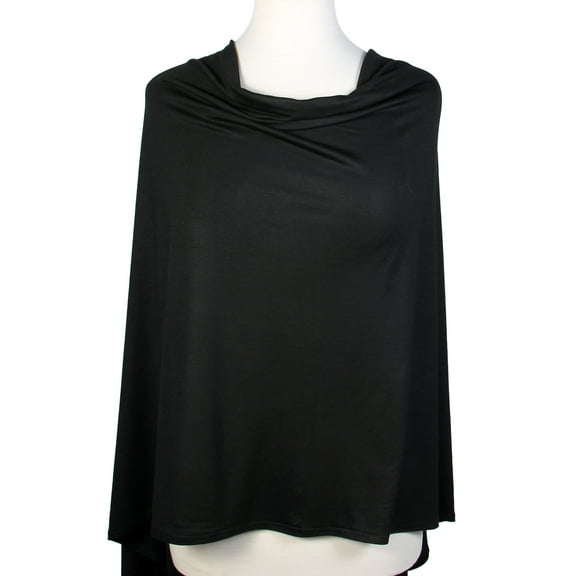 Cotton Blend Jersey Poncho Lightweight Versatile Wearable Scarf