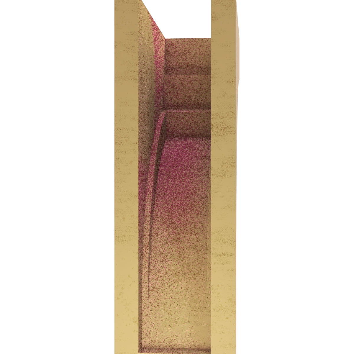 10"W x 20"D x 30"H Classic Rockford Rough Cedar Woodgrain TimberThane Corbel, Primed Tan