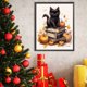 thumbnail image 2 of Pintura de diamante 5D DIY, taladro redondo completo, Kit de gato de Halloween, decoración del hogar, 40x50cm, 2 of 9