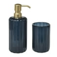 thumbnail image 1 of Mainstays Back-to-College Soap Dispenser and Tumbler Set, Navy, 1 of 3