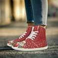 thumbnail image 2 of FUIALDOLG Womens Sneakers High Top Walking Shoes Cozy Ankle Bootie with Laces, 2 of 7
